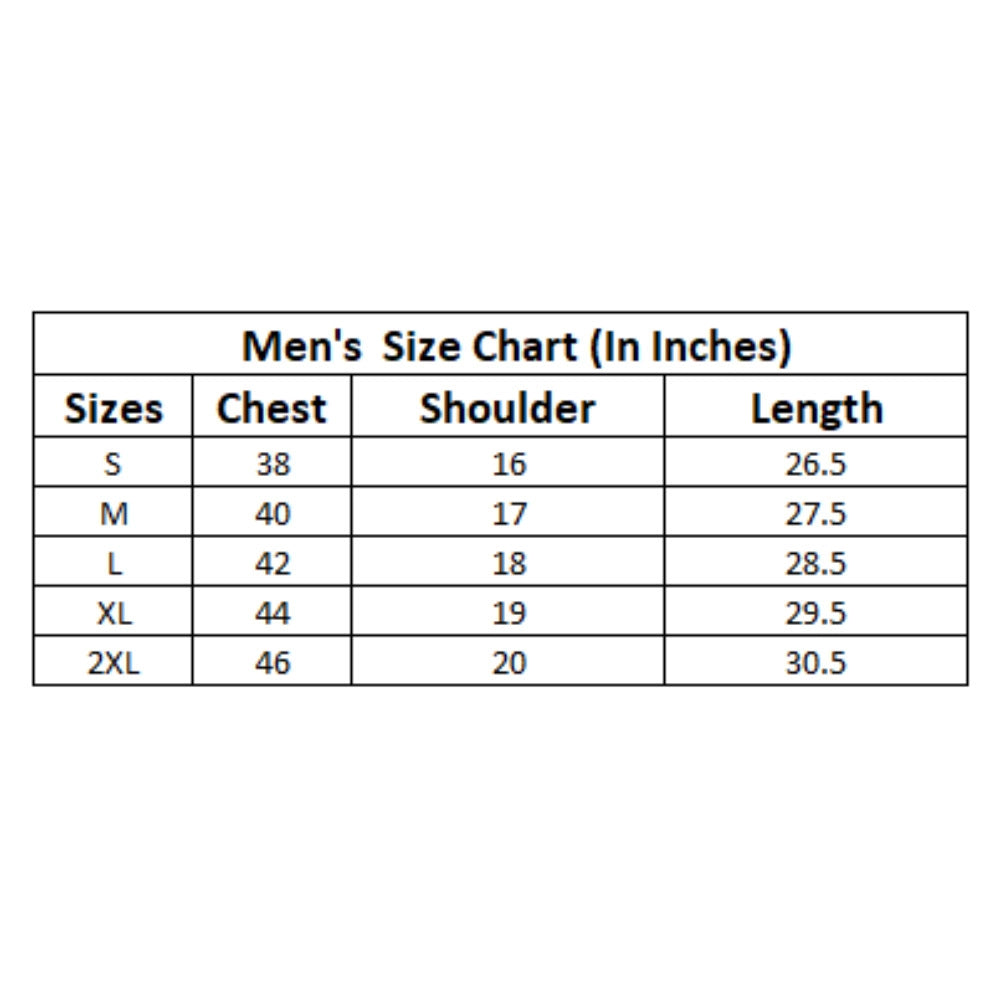 Generic Men's Casual Cotton Printed Round Neck Half Sleeve T-Shirt (Black)